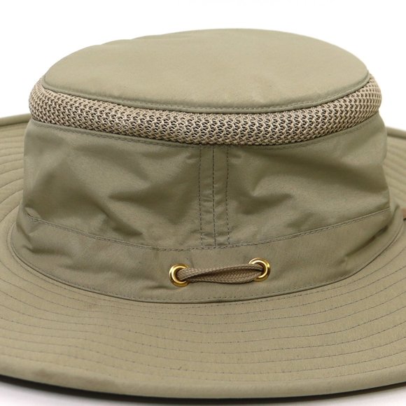 Tilley Hat The Airflo Size 7 Unisex Tan Nylon Polyester - Picture 4 of 8